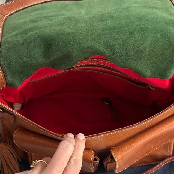 Dooney & Bourke Tan Leather Crossbody Bag - Picture 4 of 10